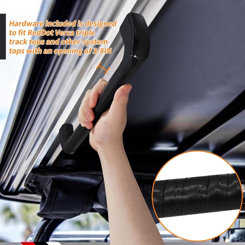 CHolic 2 Pack Universal Golf Cart Grab Handle Compatible with Club Car, EZGO, Yamaha, XSeries with Versa Triple Track Tops Only - Image 5